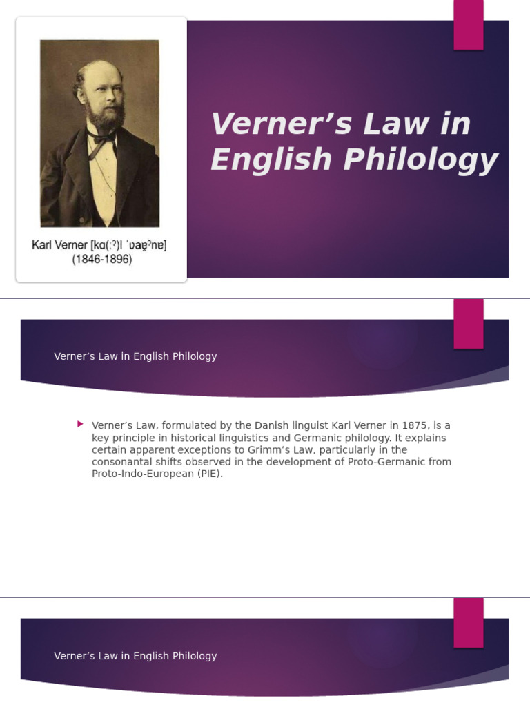 Verner's Law in Historical Linguistics | PDF | Linguistics | Phonetics