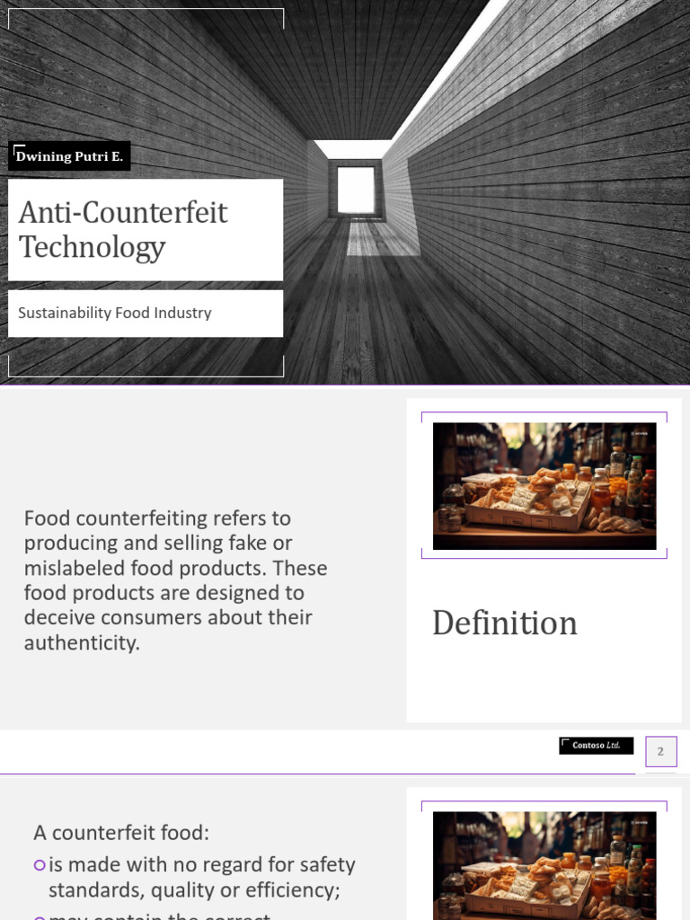 Anti-Counterfeit Solutions in Food Industry | PDF | Counterfeit | Radio ...