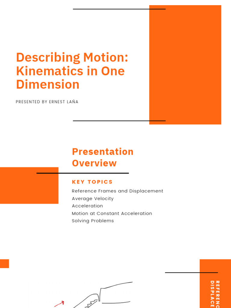 Kinematics: Motion in One Dimension | PDF | Acceleration | Velocity