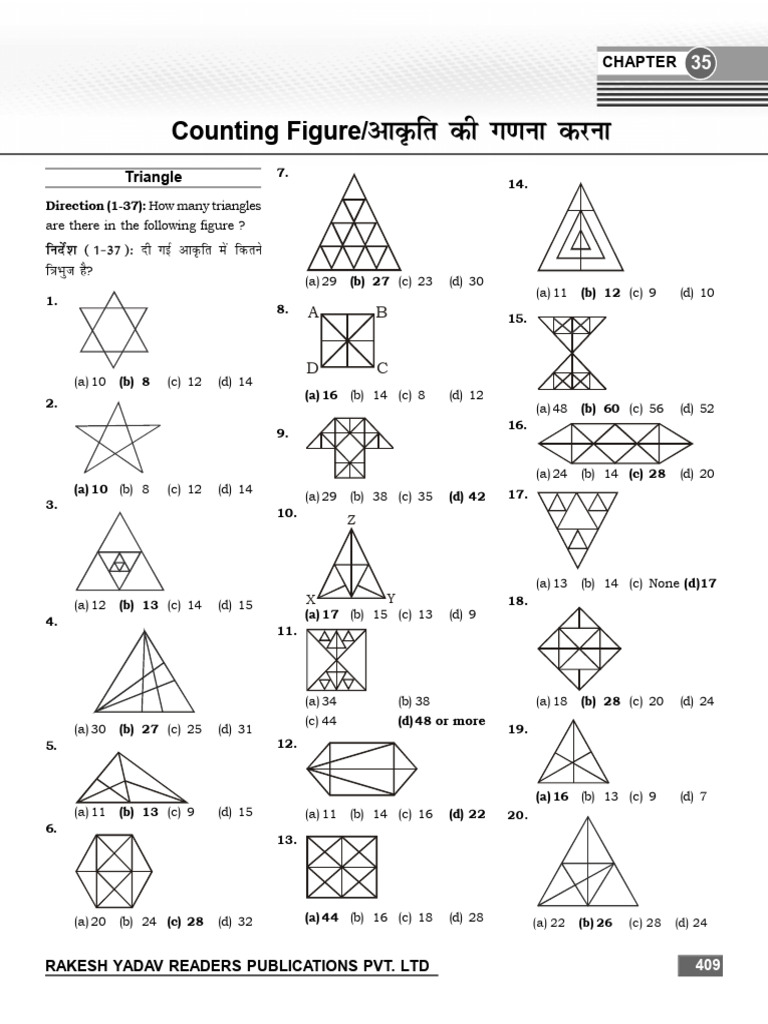 Triangle Counting Techniques and Questions | PDF | Euclidean Geometry ...