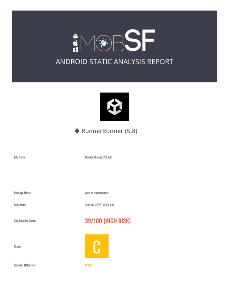 RunnerRunner App Security Analysis Report | PDF | Mobile App | Android ...