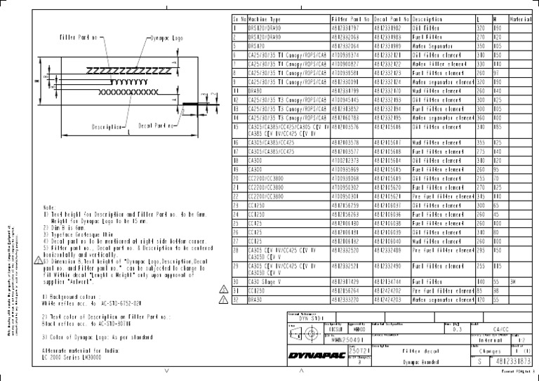 Filter Parts and Specifications Overview | PDF | Graphic Design