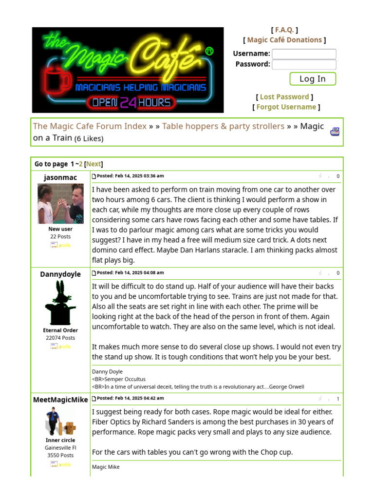 Magic Performance Tips for Train Shows | PDF