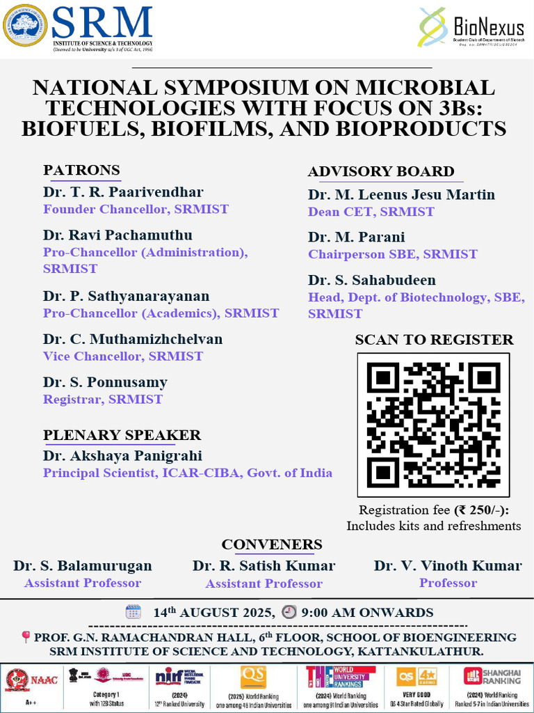National Symposium on Microbial Tech | PDF | Biotechnology | Microorganism