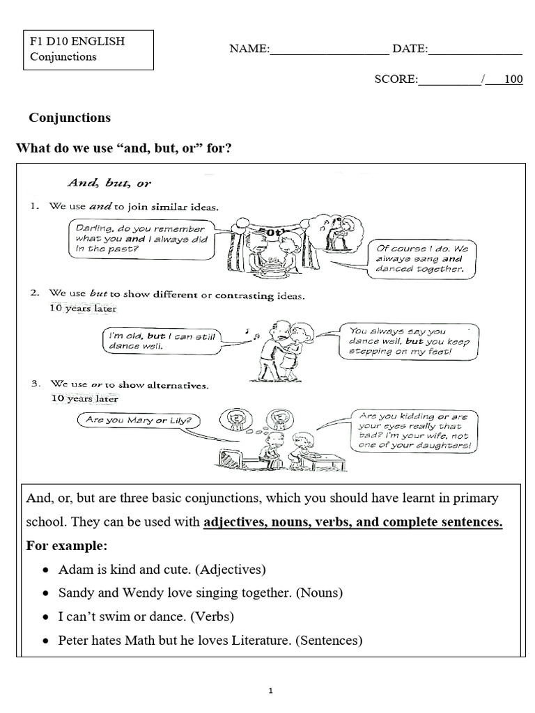 Understanding Conjunctions in English | PDF | Semantic Units | Languages