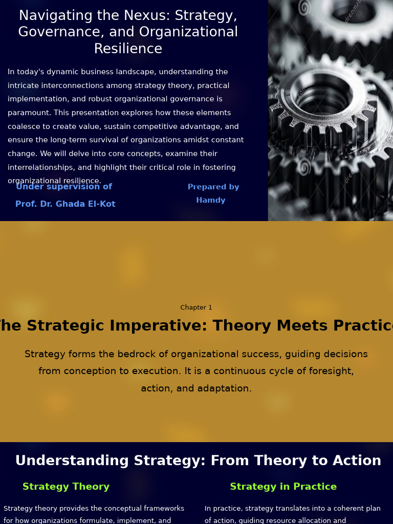 Strategy and Governance for Resilience | PDF | Governance | Strategic ...