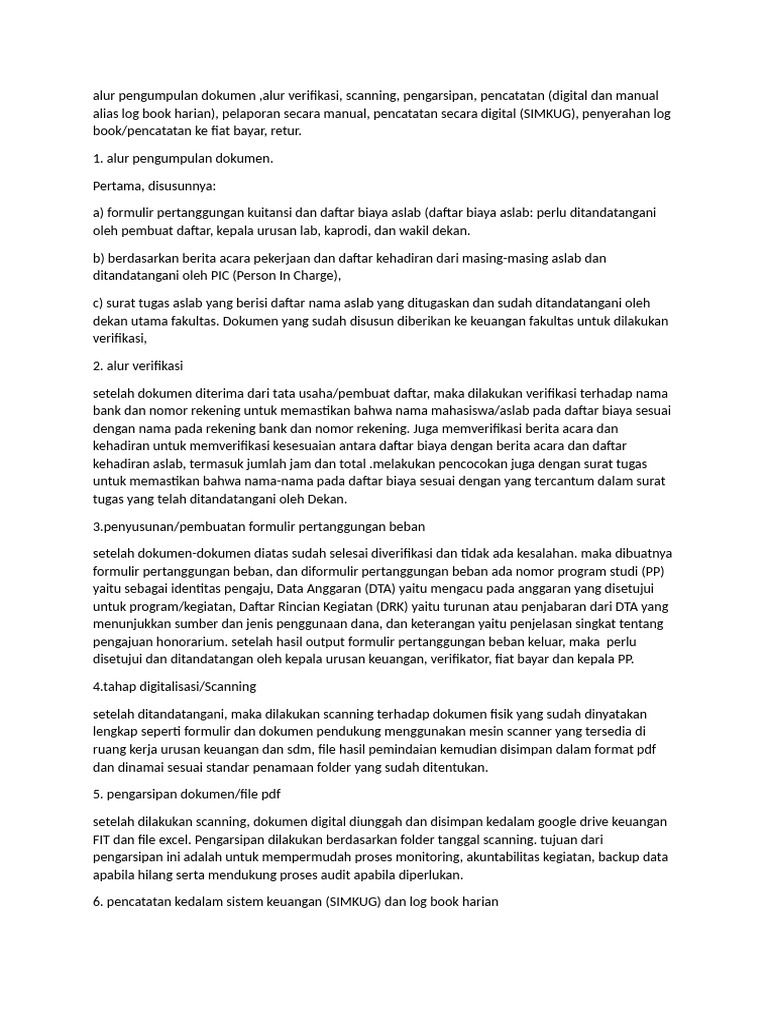 Proses Pengelolaan Keuangan SIMKUG | PDF