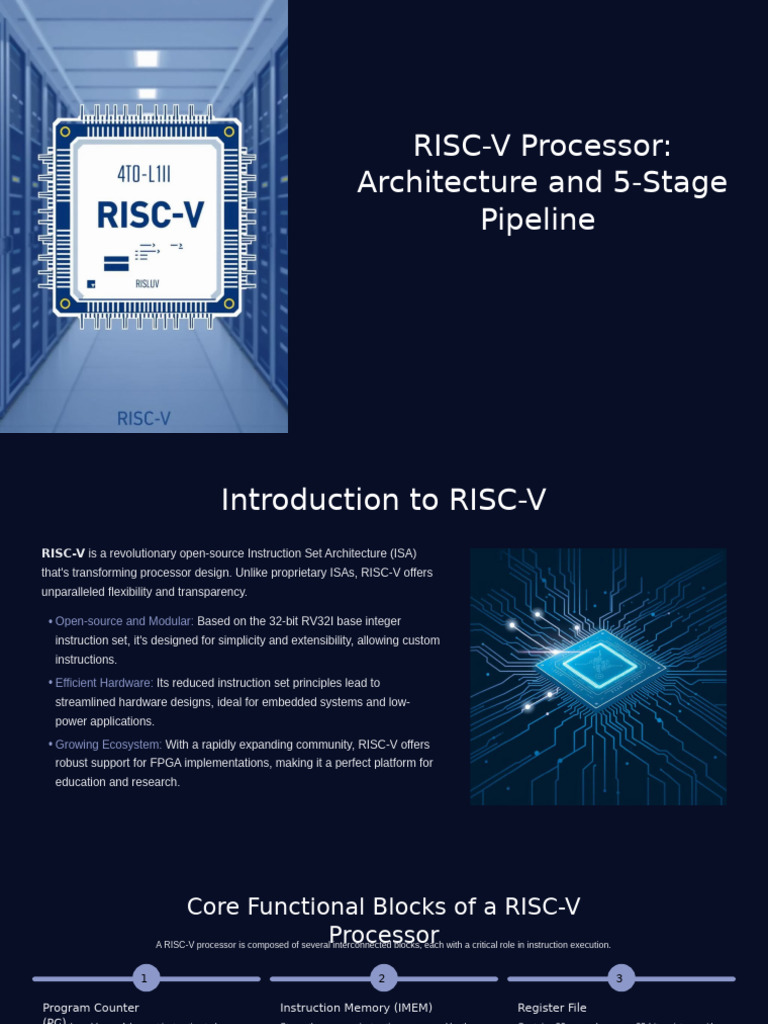 RISC V Processor Architecture and 5 Stage Pipeline Implementation On ...