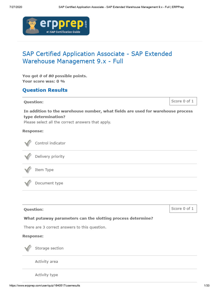 3 SAP Certified Application Associate - SAP Extended Warehouse ...