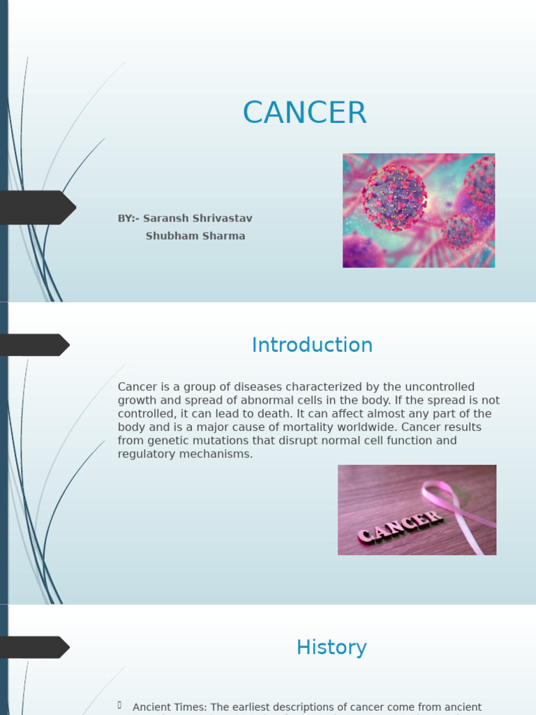 Understanding Cancer: Types and Treatments | PDF | Cancer | Lymphoma