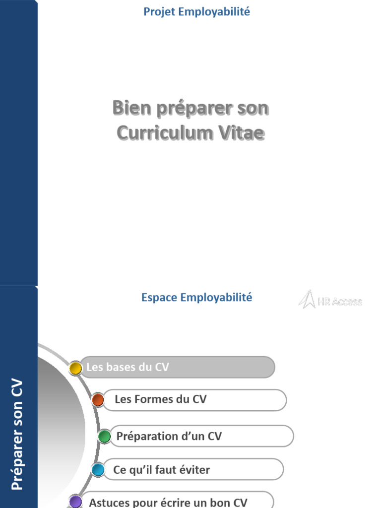 Préparation efficace d'un CV | PDF