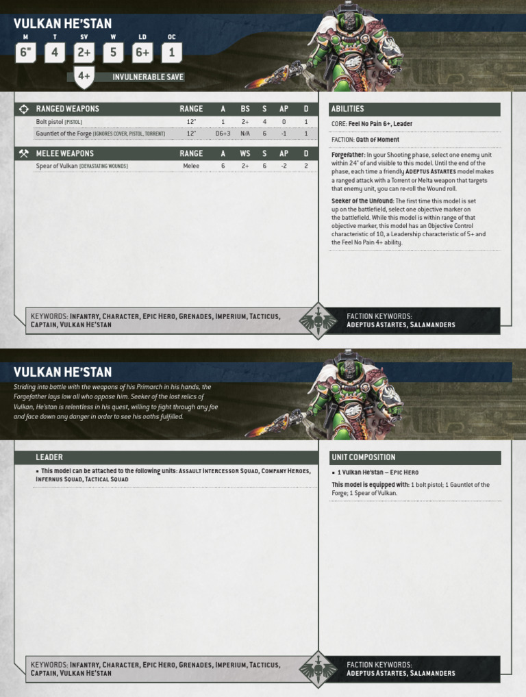 Vulkan He’stan Datasheet Overview | PDF | Military