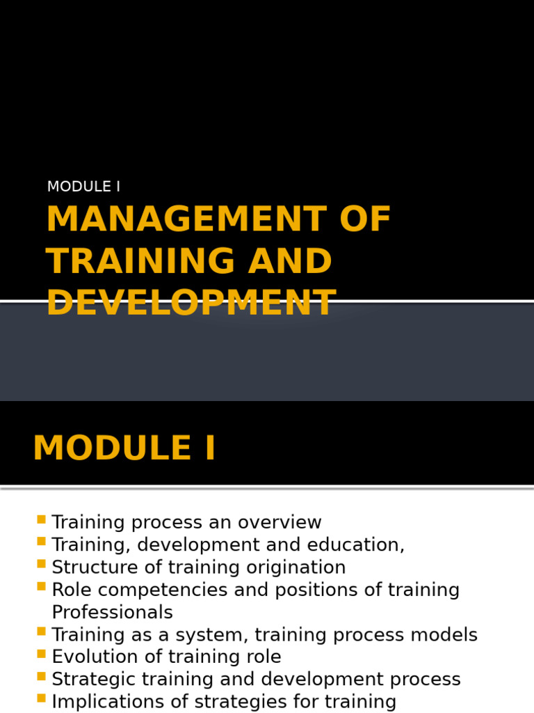Training and Development Management Guide | PDF | Business | Cognition
