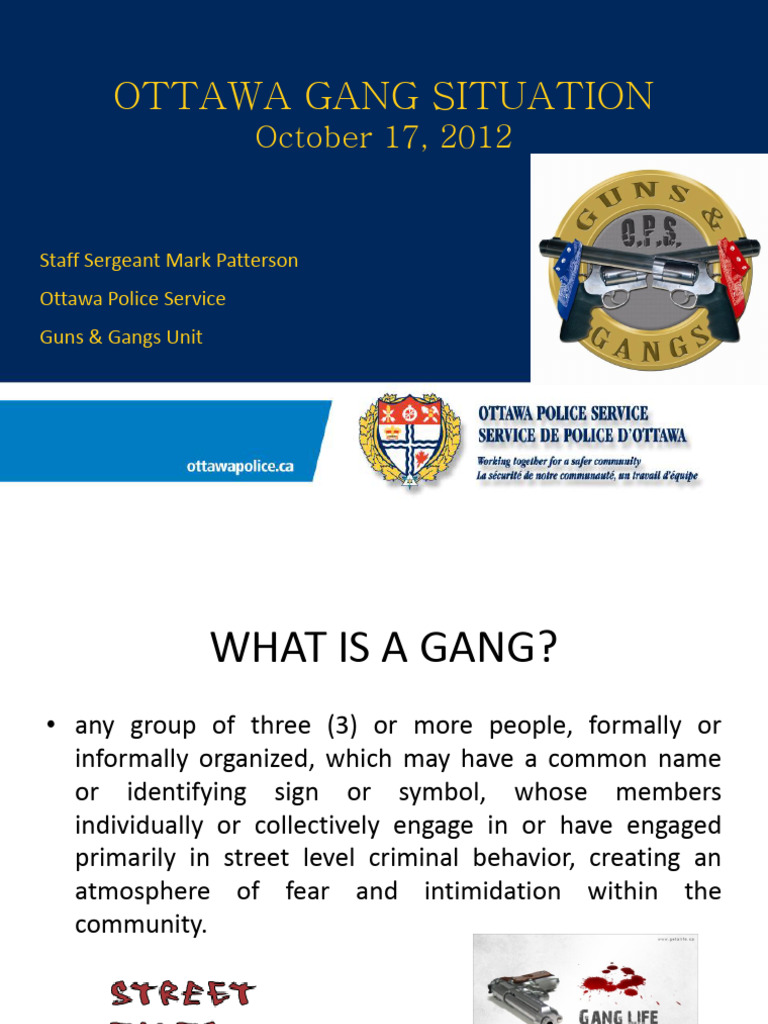 Ottawa Street Gang Overview 2012 | PDF | Gang | Crimes