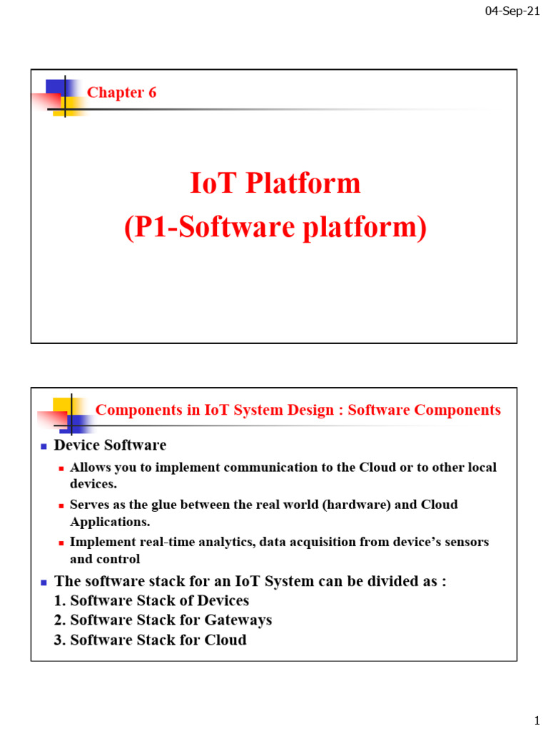 IoT Platform Software Stack Overview | PDF | Internet Of Things ...