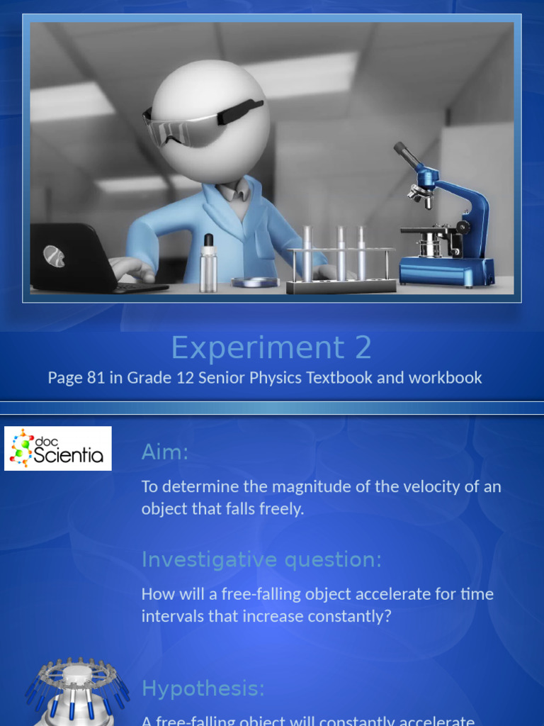 Free-Fall Velocity Experiment Analysis | PDF
