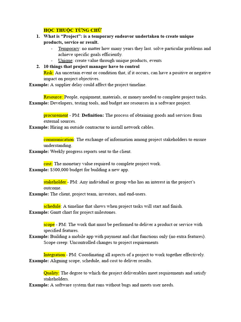 Essential Project Management Concepts | PDF | Project Management