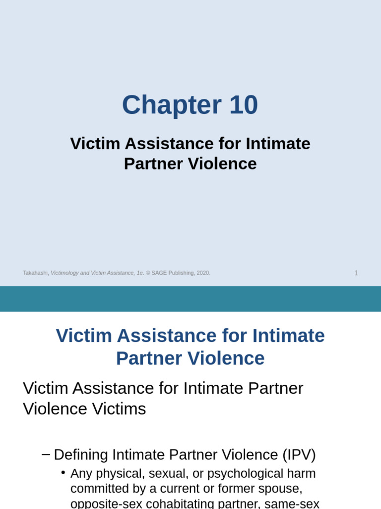 IPV Victim Assistance Strategies | PDF | Violence | Intimate Relationships