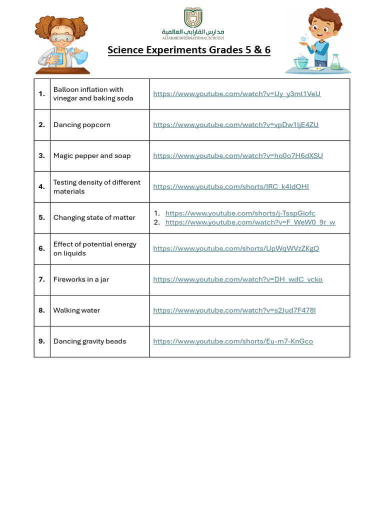 Engaging Science Experiments for Kids | PDF