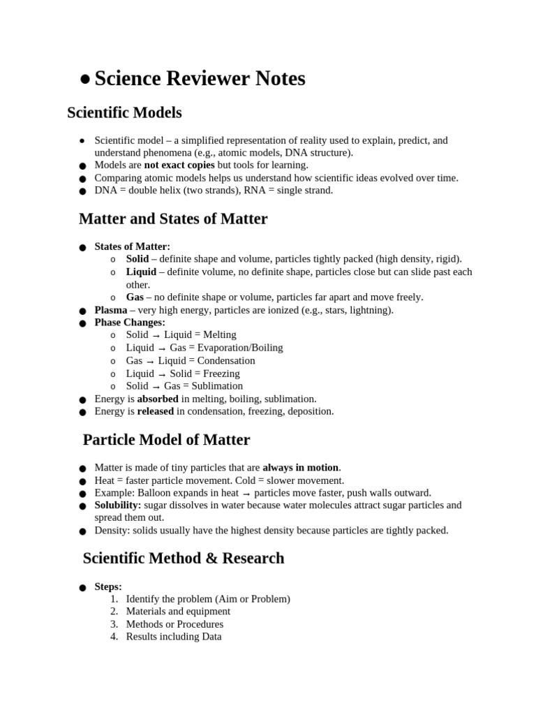 Science Models and Matter Basics | PDF | Liquids | Solubility