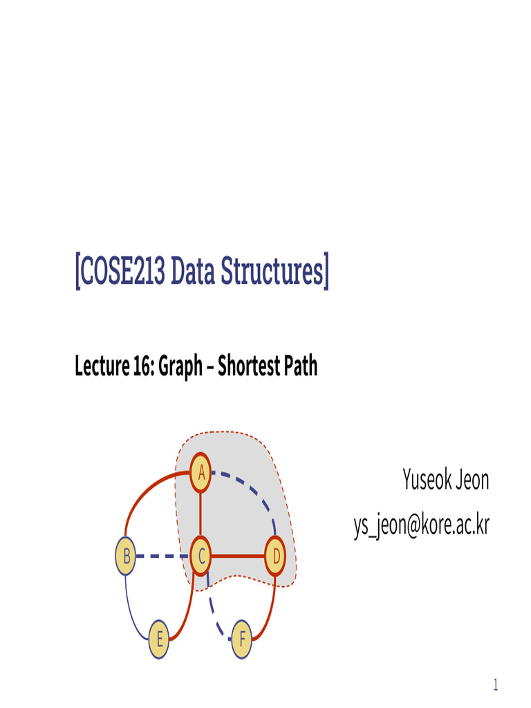 Shortest Path in Weighted Graphs | PDF | Vertex (Graph Theory ...