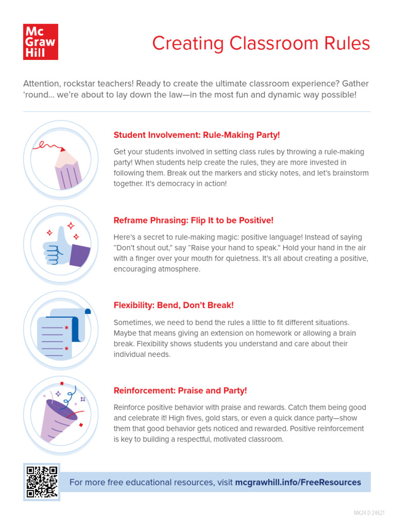 Teacher Tip Worksheets Creating Classroom Rules | PDF