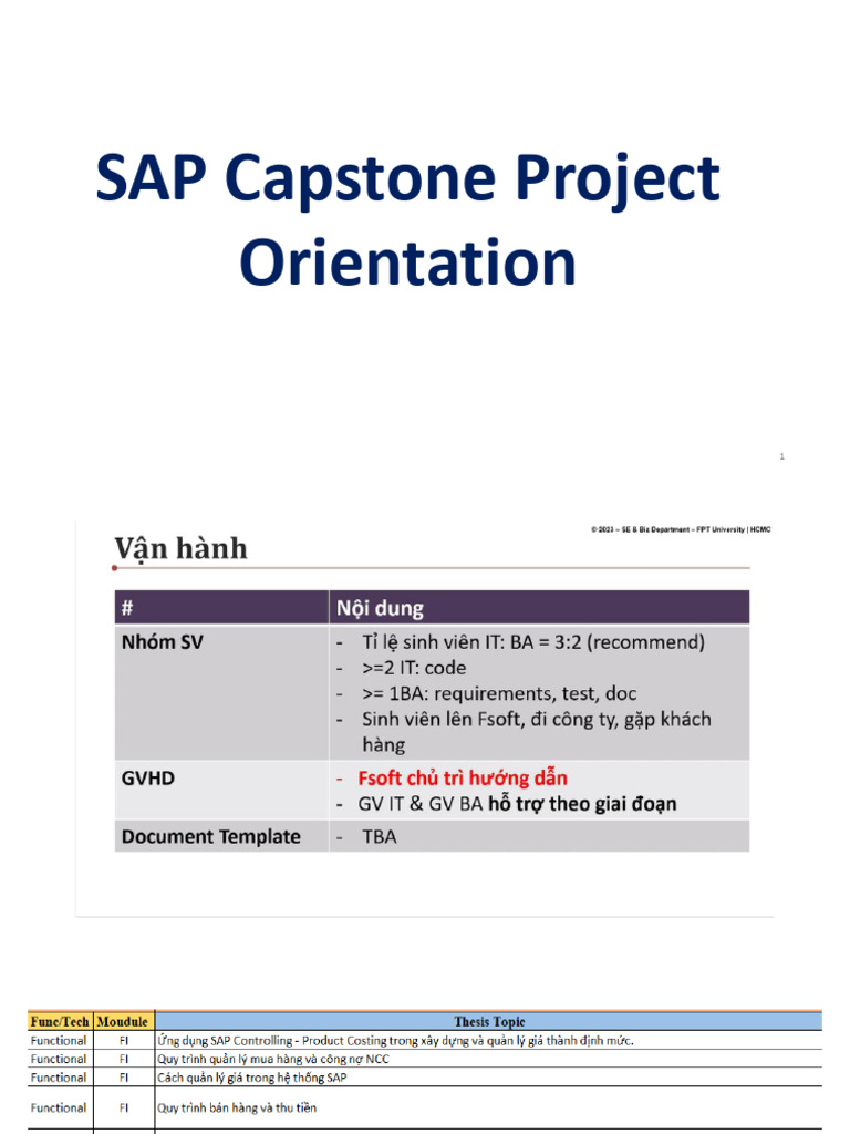 SAP Graduation Thesis Orientation - SU24 | PDF | Evaluation