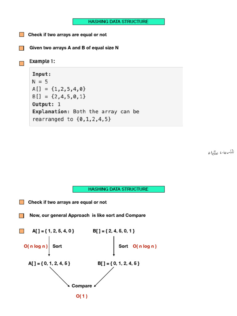 Comparing Two Hashmaps for Equality | PDF | Computing | Algorithms And ...