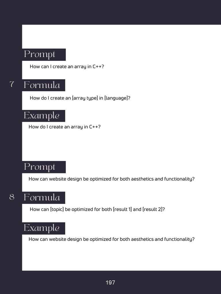 C++ Array Creation and Web Design Tips | PDF