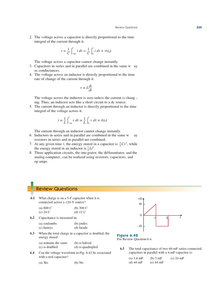 Capacitor and Inductor Fundamentals | PDF | Capacitor | Series And ...