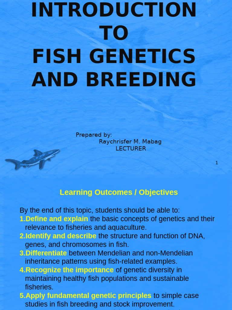 Fish Genetics and Breeding | PDF | Genotype | Allele