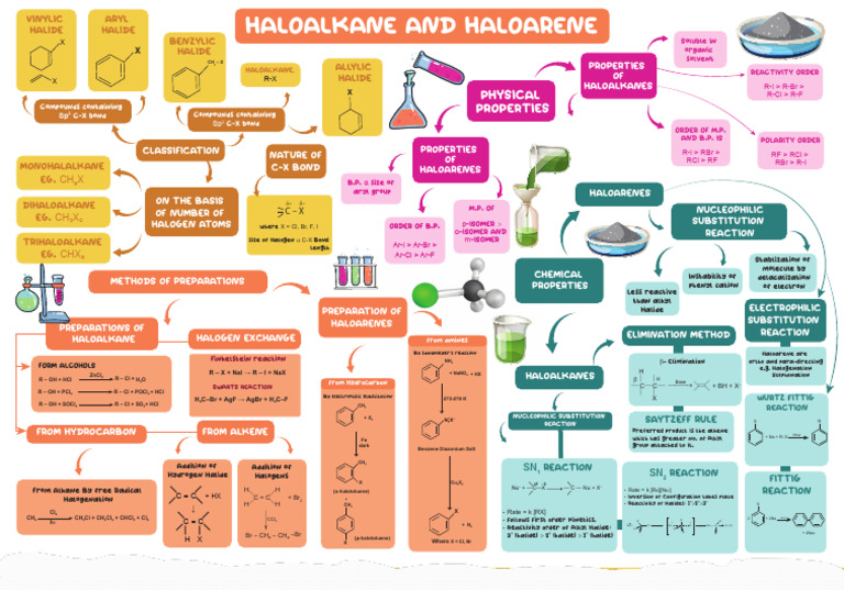 Haloalkanes and Haloarenes Reactions Guide | PDF | Organic Reactions ...