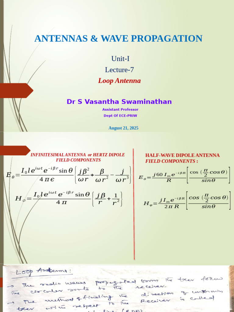 Loop Antenna Fundamentals and Analysis | PDF | Antenna (Radio ...