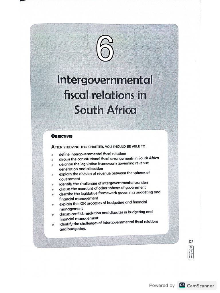 Intergovernmental CH 6 | PDF
