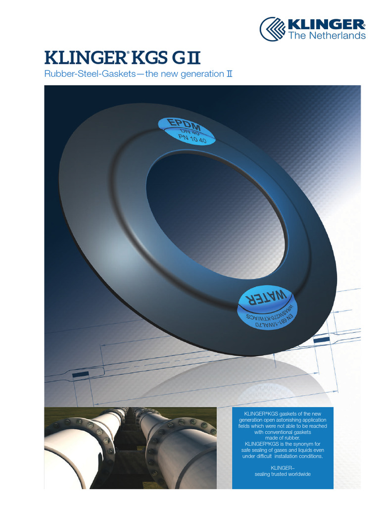 KLINGER®KGS G: Advanced Gasket Solutions | PDF | Mechanical Engineering