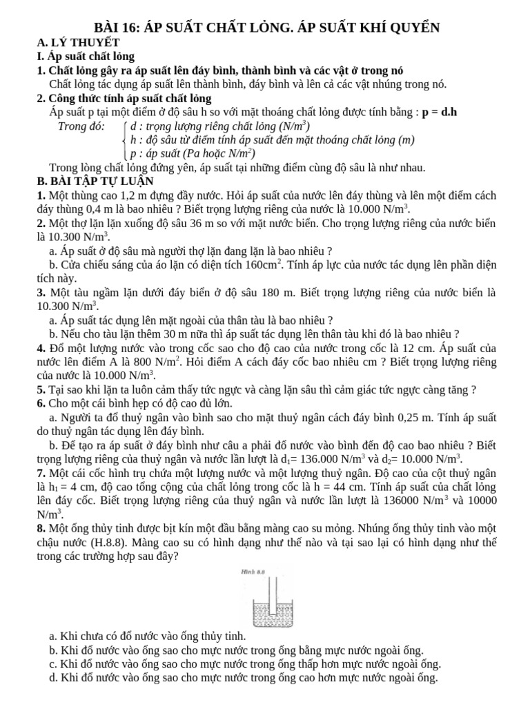Bai 16 AP Suat Chat Long 1 | PDF