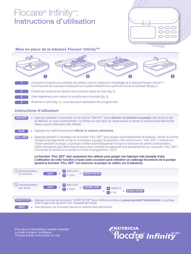 Instructions Flocare Infinity™ | PDF