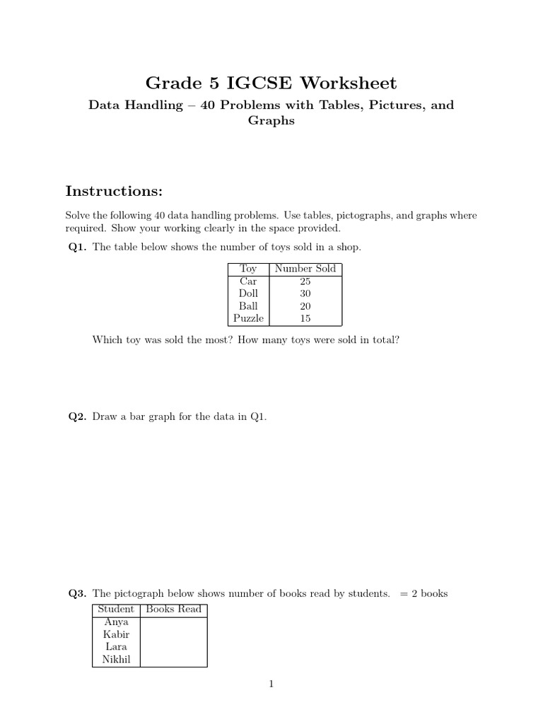 Double Line Graph Example for Students | PDF