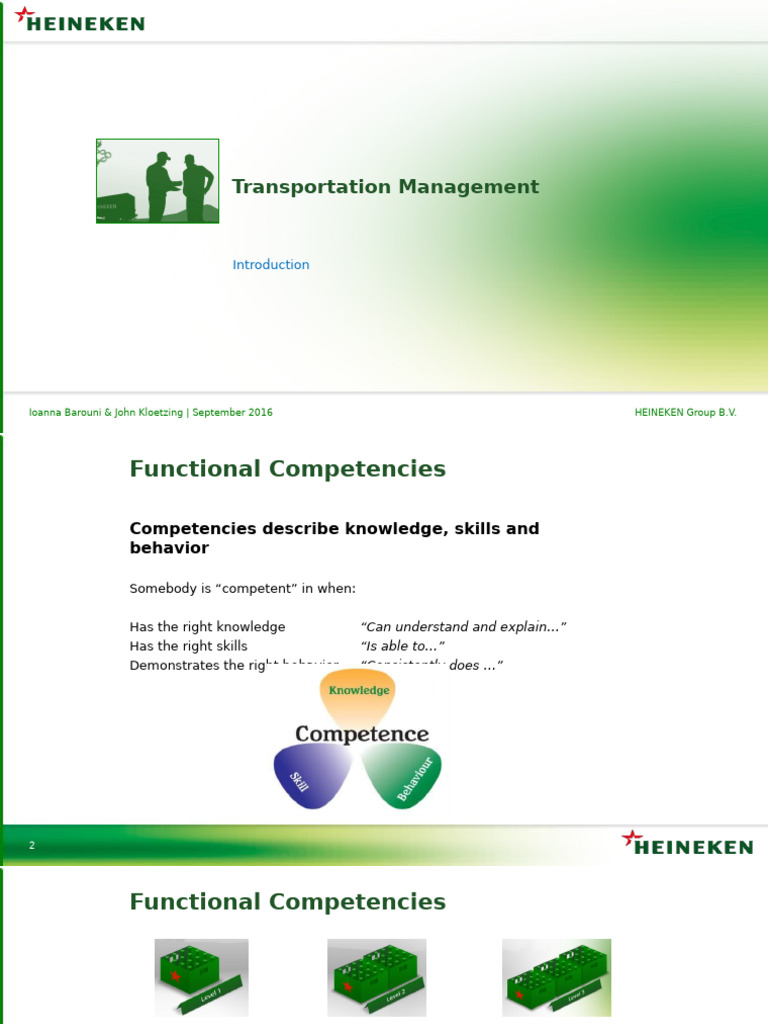 Transport Competency Management Guide | PDF | Transport | Supply Chain