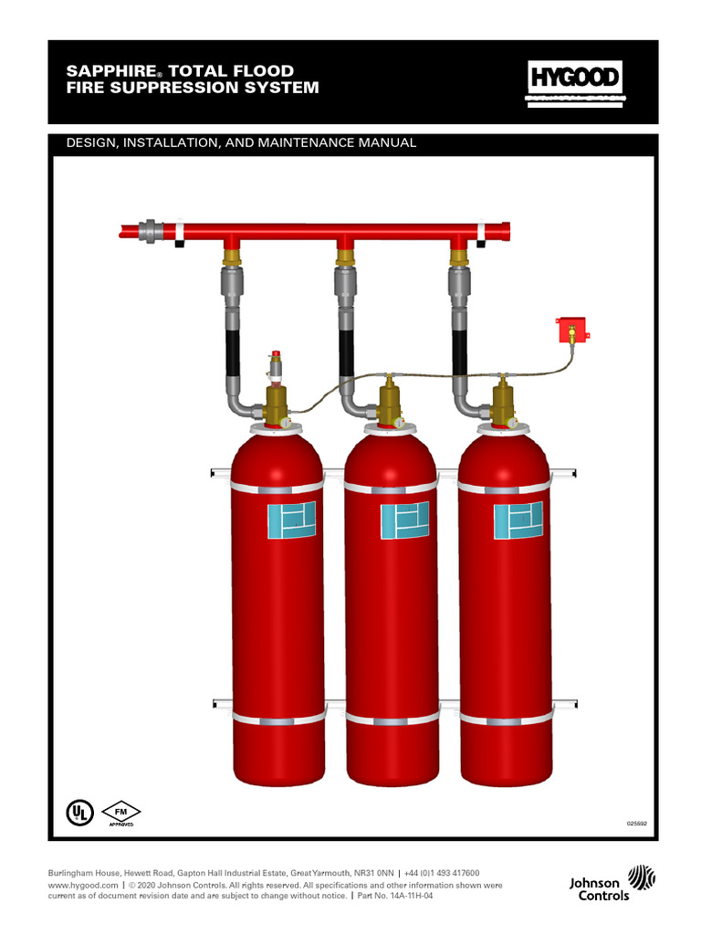 SAPPHIRE Total Flood Fire Suppression Manual | PDF | Valve | Actuator