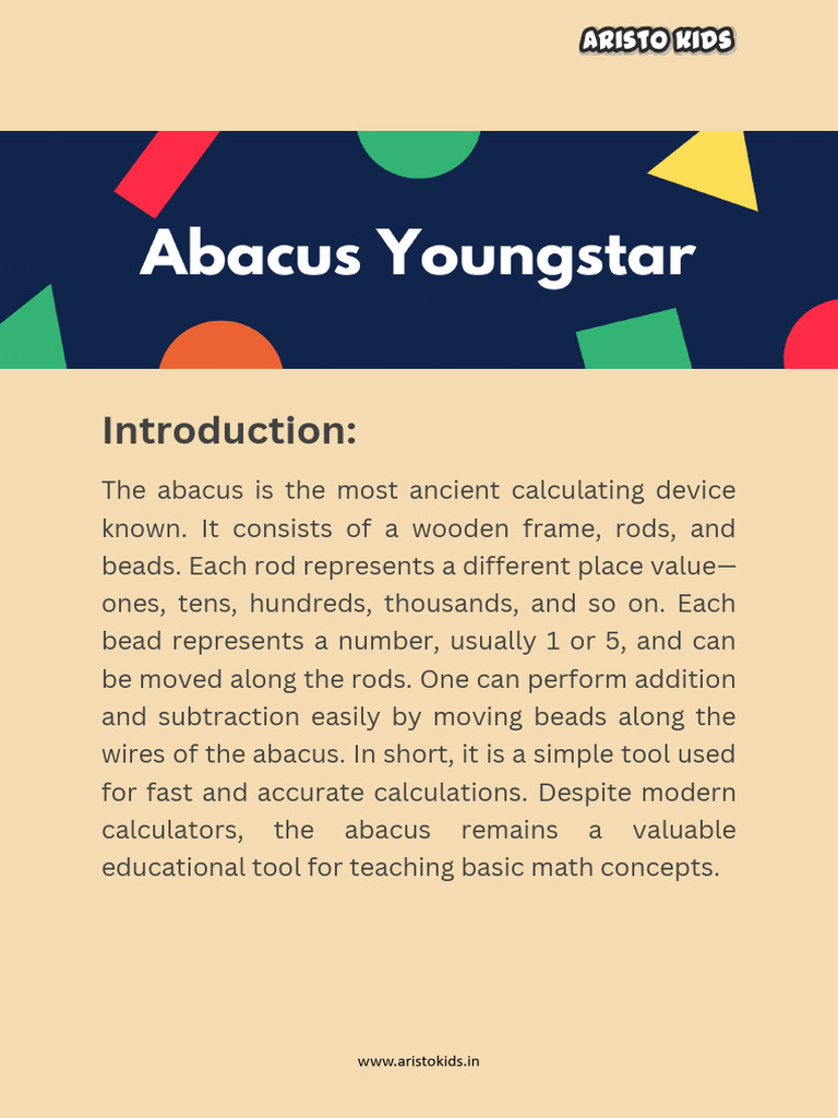 Abacus Course for Kids: Levels 1-3 | PDF | Multiplication | Mathematics