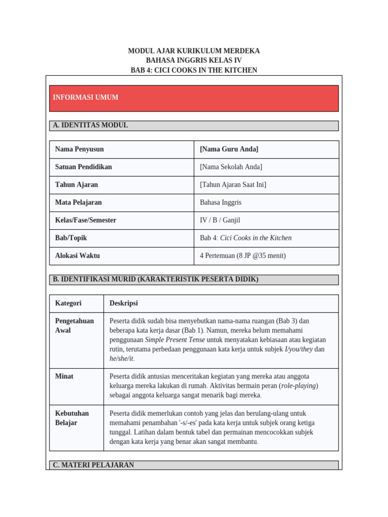 Aktivitas Rutin dalam Bahasa Inggris | PDF