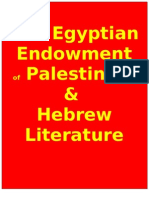 The Egyptian Endowment of Palestinian &amp Hebrew Literature