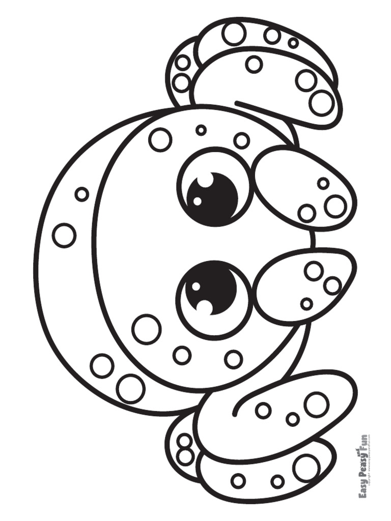 Cute Spider Coloring Page | PDF