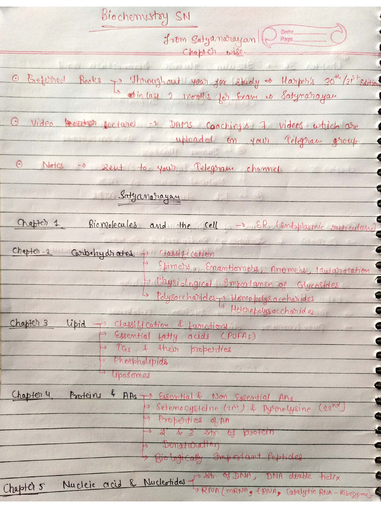 Complete Biochemistry SN | PDF