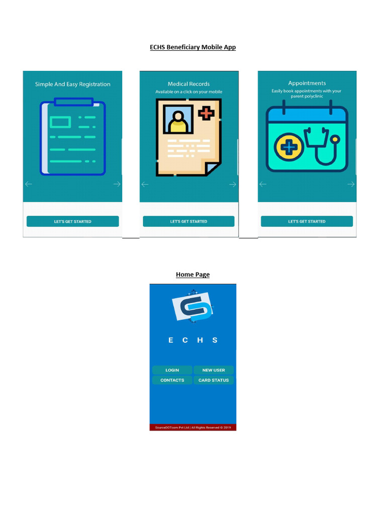 ECHS Beneficiary App Registration Guide | PDF | Software | Computing