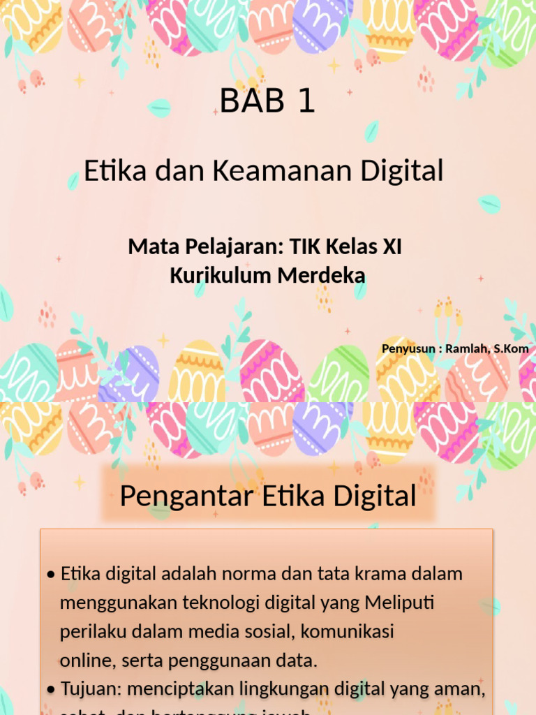 Etika dan Keamanan Digital dalam TIK | PDF