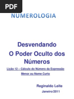Lição 12 – Cálculo do Número da Expressão Menor (Nome Curto)