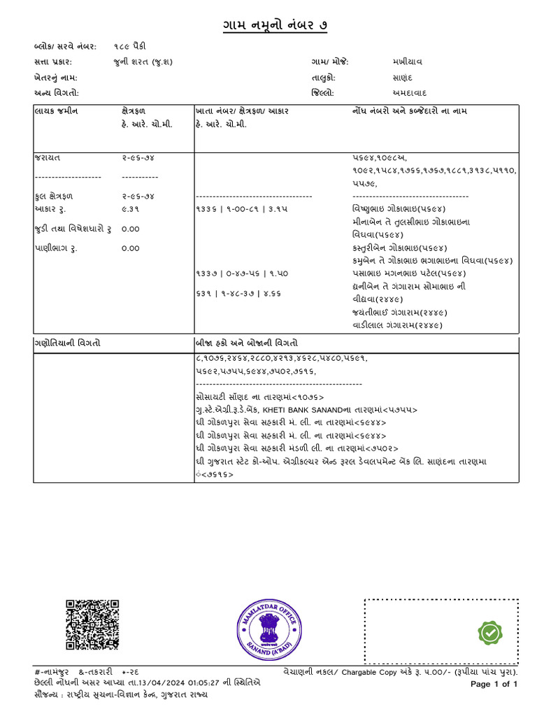 Government Document: Sanand Office | PDF