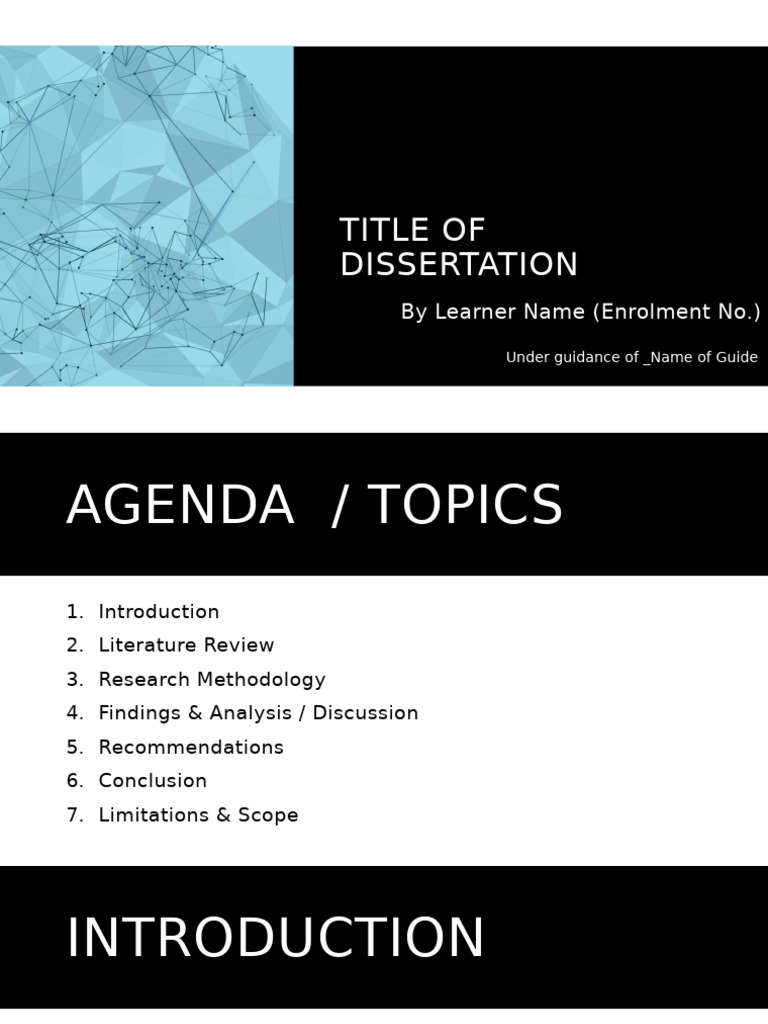 Dissertation Structure Overview | PDF